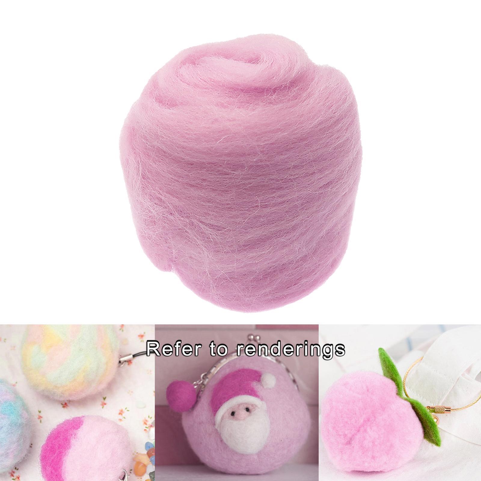 2pcs 10g Felting Wool Fairy Tale Wool for Wet Felting And Dry Felting for Children, Beginners, Adults