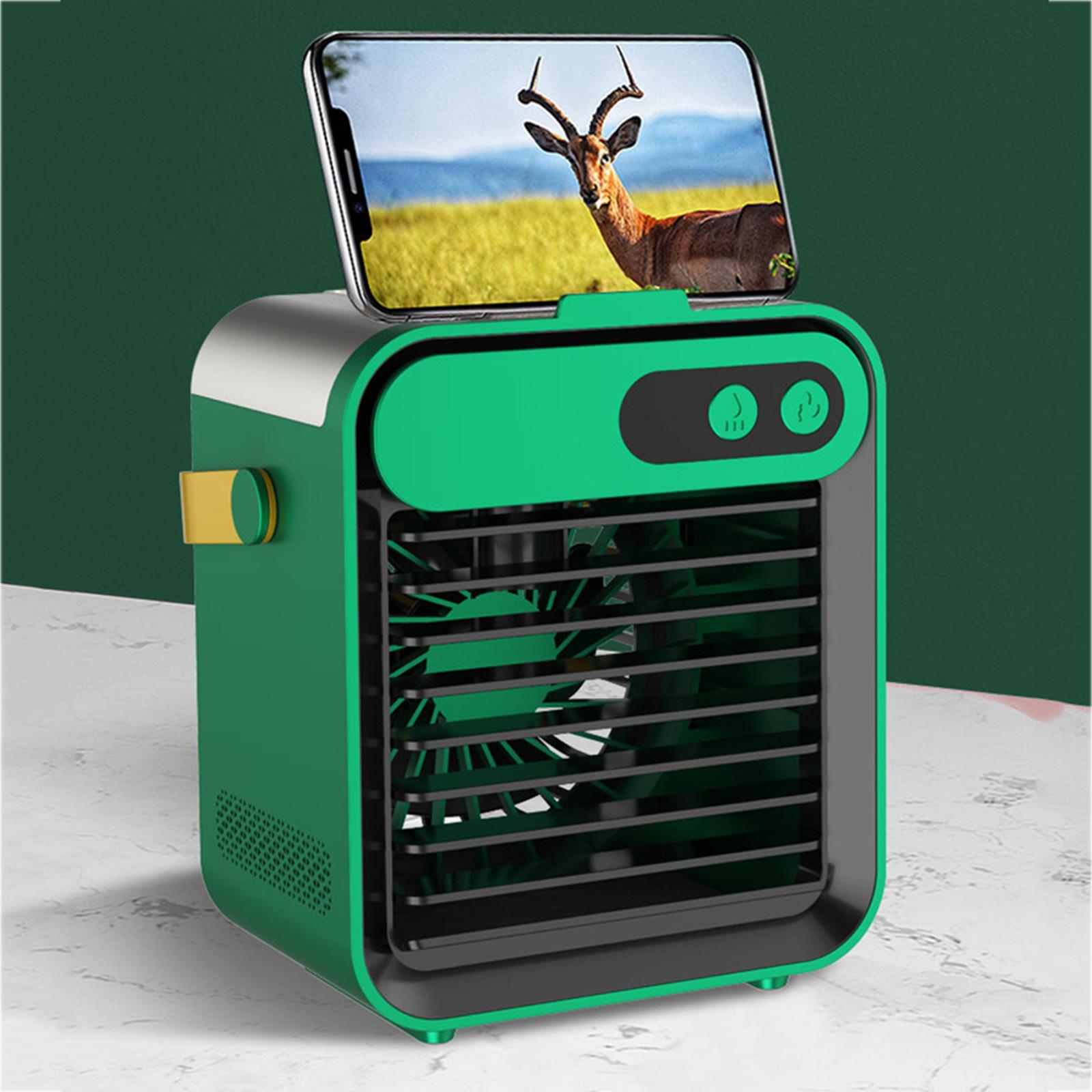 USB Air Conditioner Fan Air Cooler 3 Fan Speed Humidifier Purifier