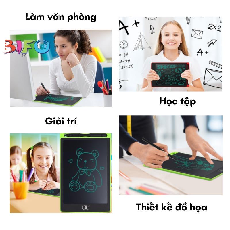 Bảng viết, bảng vẽ điện tử thông minh LCD tự xóa có khóa màn hình