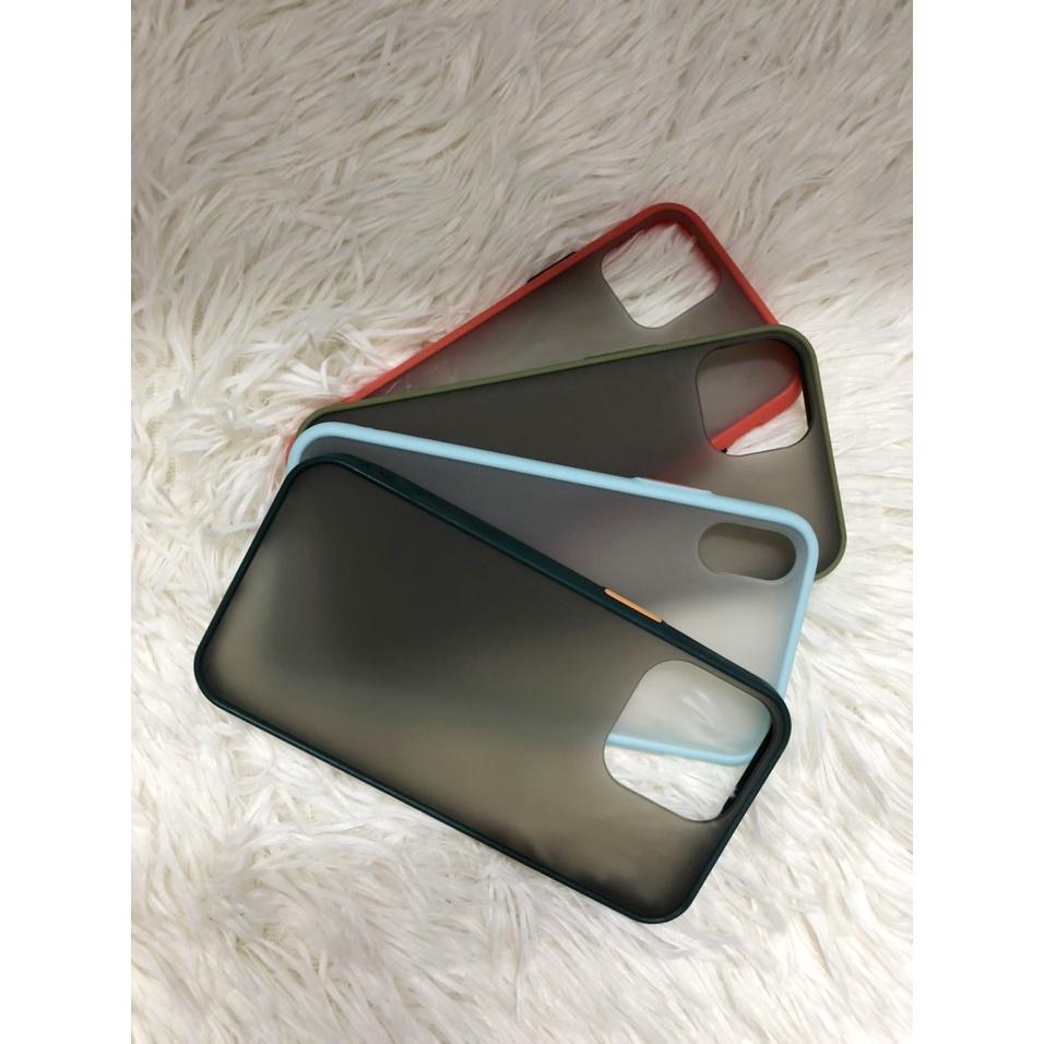 Ốp Viền Màu Lưng Nhám chống sốc chống vân tay dành cho các điện thoại iPhone