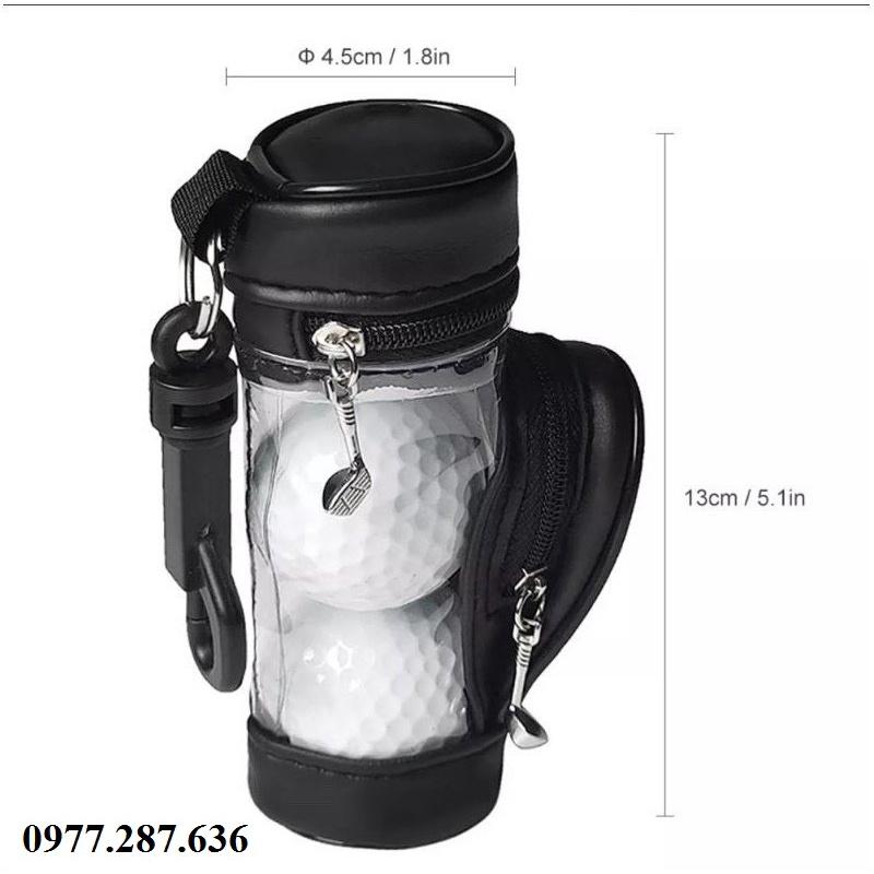 Túi đựng bóng golf và tee có móc khóa đeo sườn tiện lợi TB001