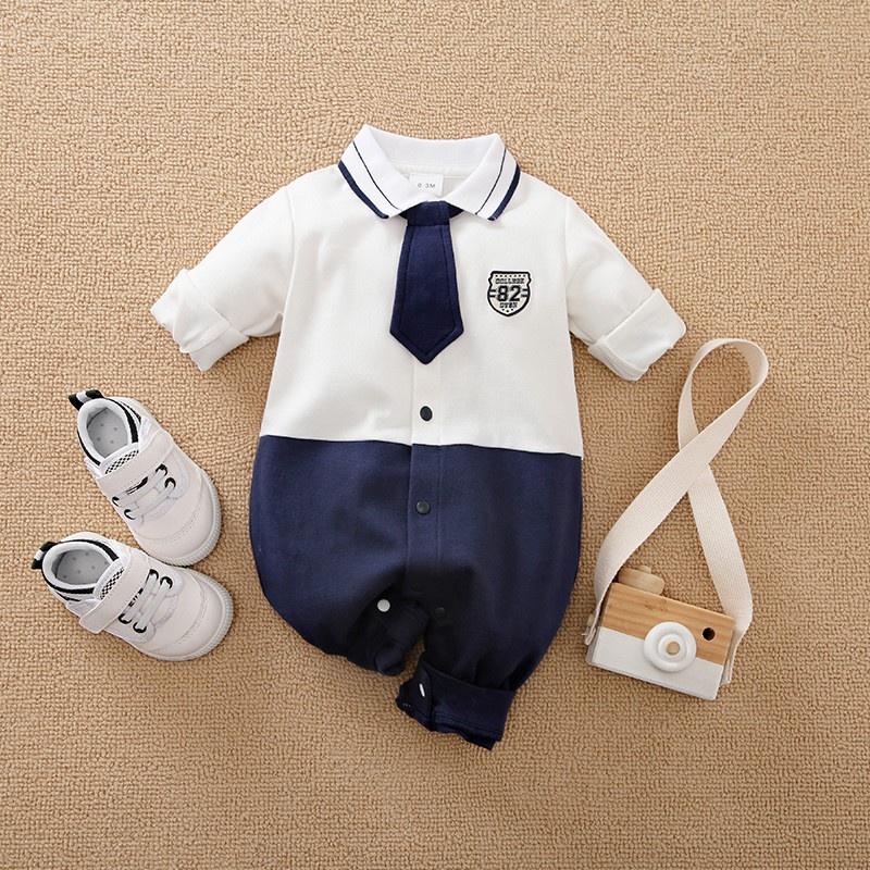 Bộ Body quần áo trẻ em dài tay Công Tử thu Đông CT03 chất cotton cho Bé Gái Bé Trai từ 0-12 tháng tuổi