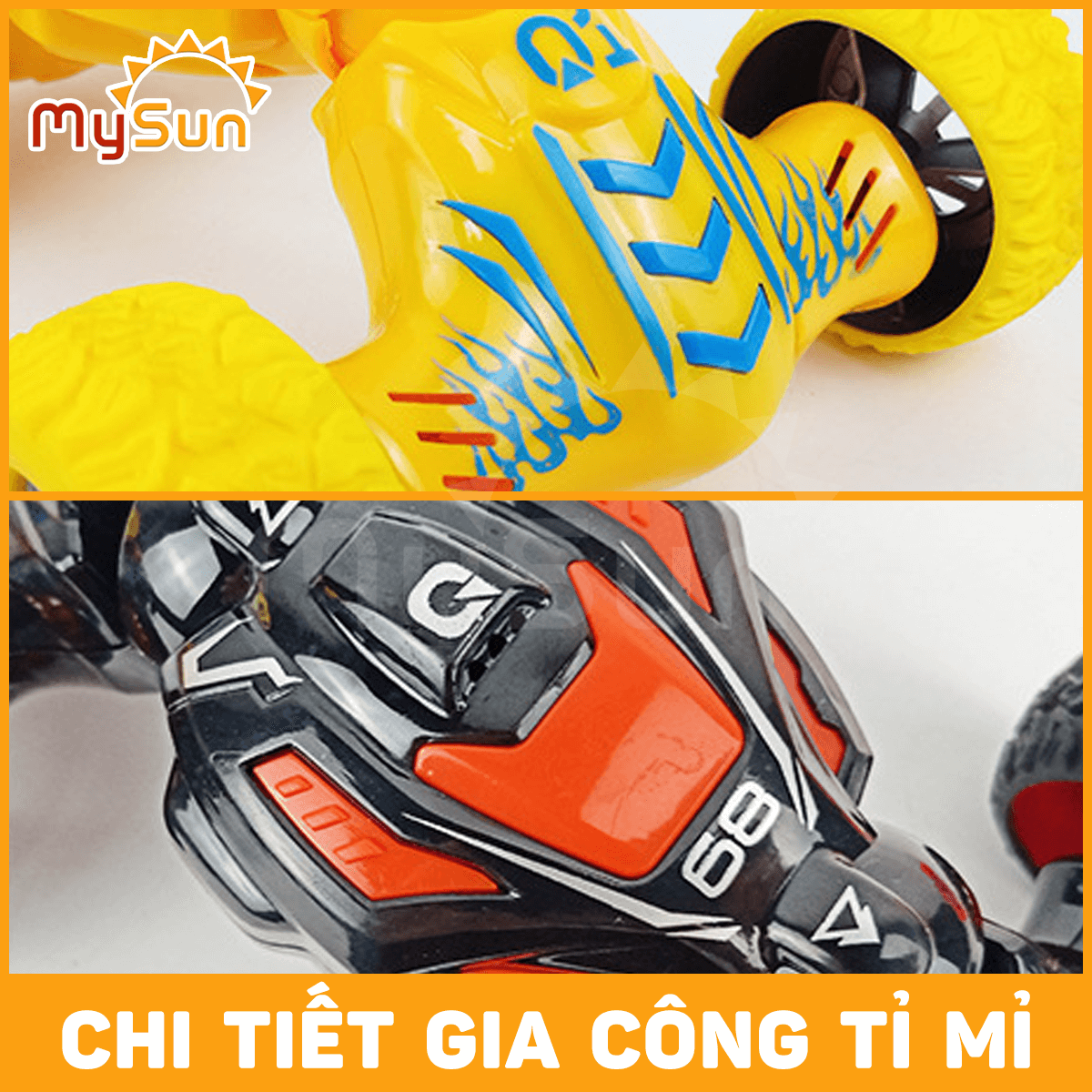 Xe ô tô địa hình đồ chơi cho bé oto leo núi 4 bánh giá rẻ MySun