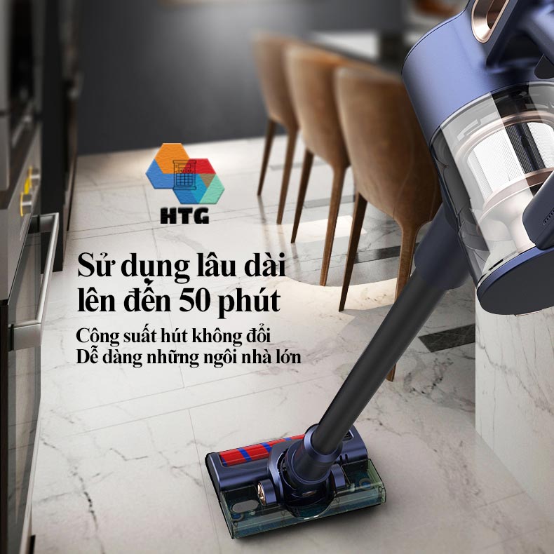 Máy Hút Bụi Không Dây Cầm Tay Xinshe Z5Plus hút và lau, lực hút siêu mạnh 25000Pa, dùng đến 50 phút, hút nệm sâu, hàng chính hãng