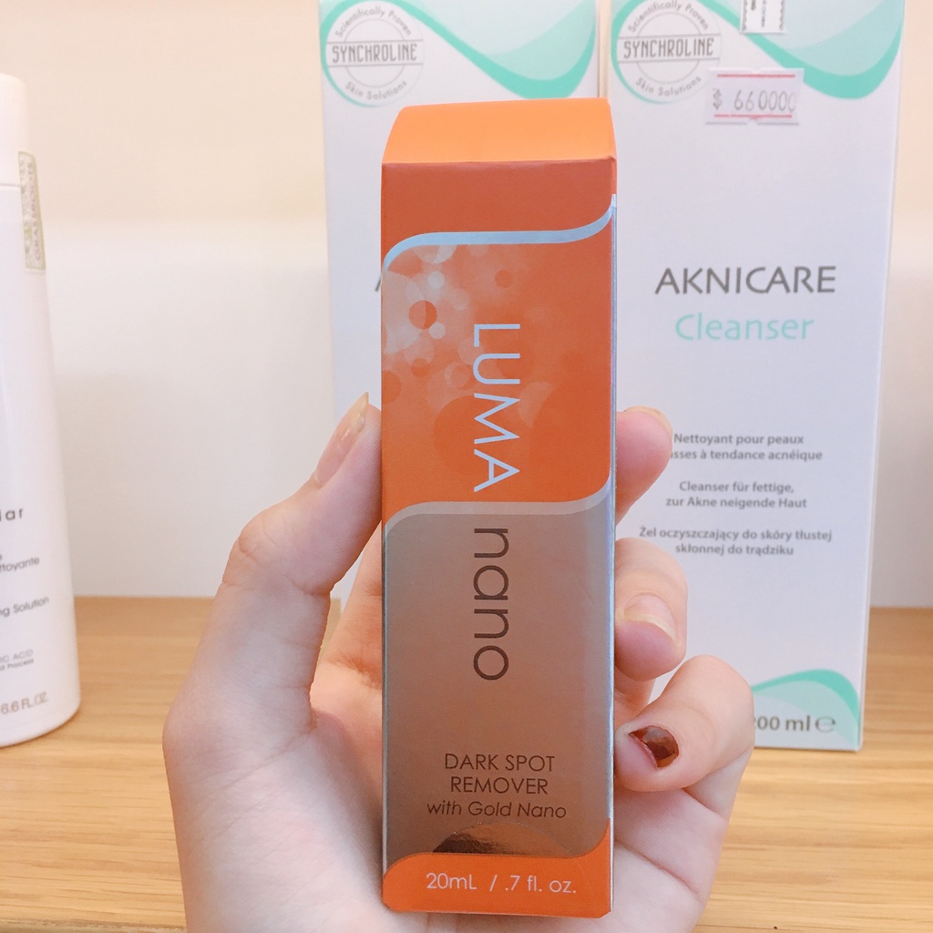 Serum giảm nám da L u ma Na no Da rk Sp ot Re mo ver w ith G old Na no 20ml