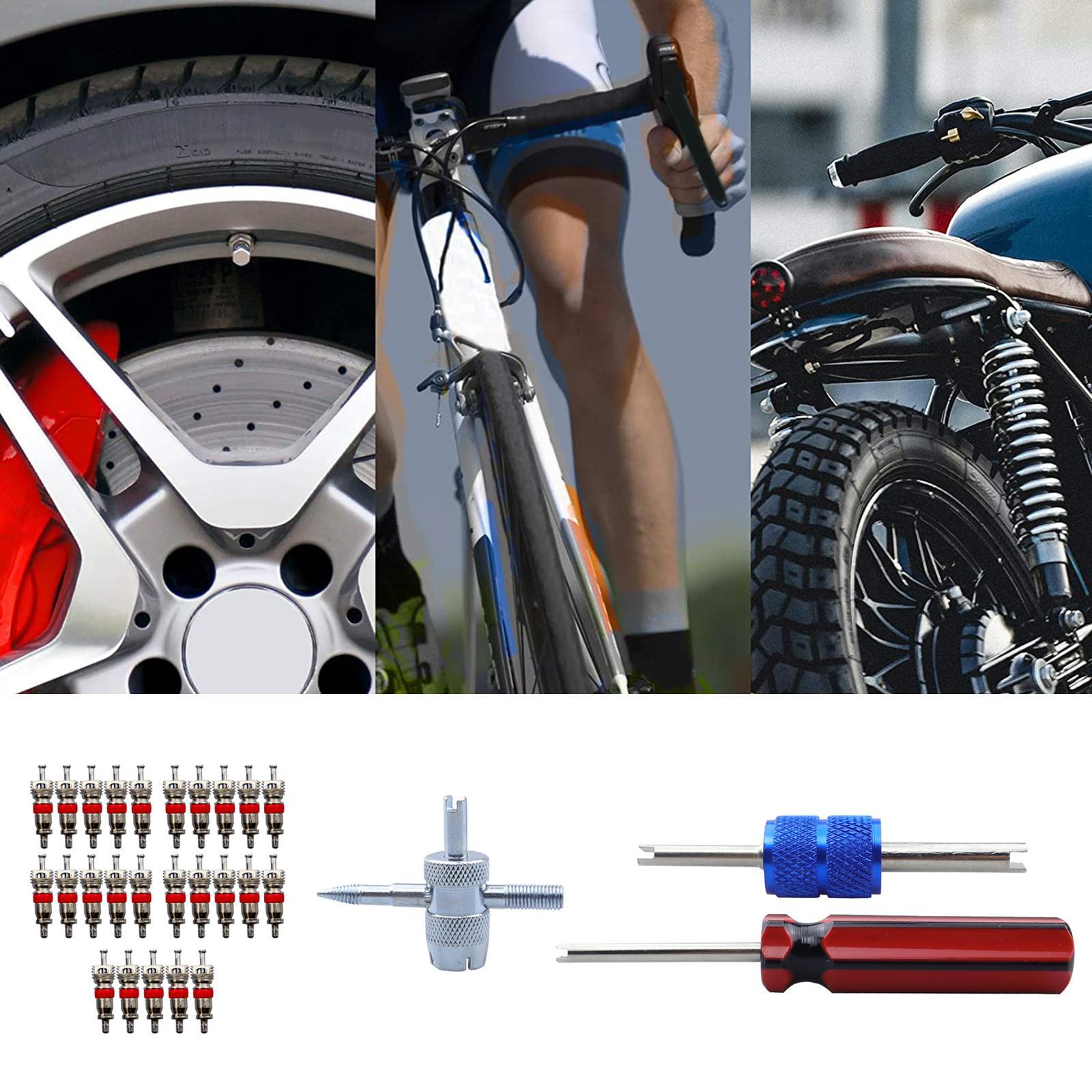 Core Remover Tool   Stem Tool ,Durable Tire  Repair Tool Professional, Dual Single Head Installer Tools for Bicycles