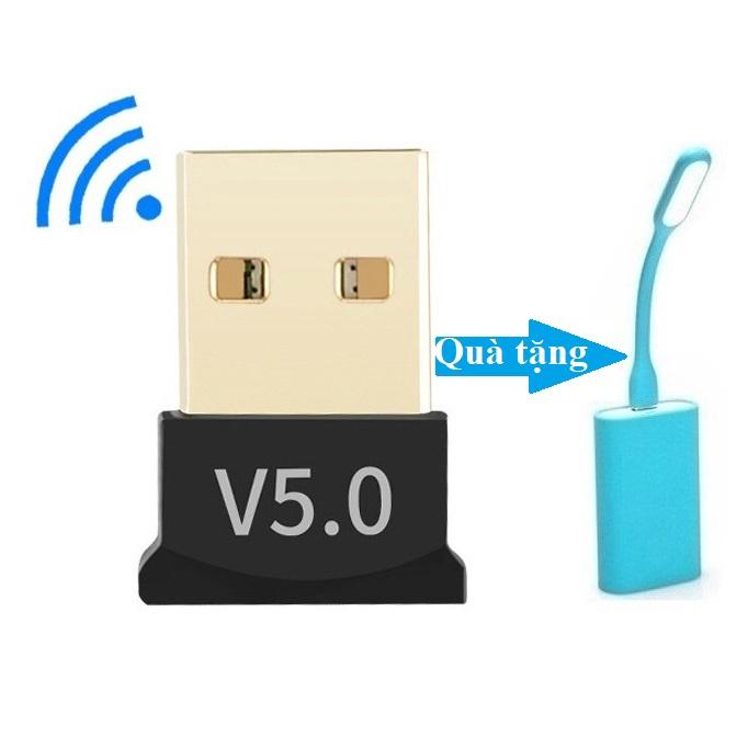 USB Bluetooth Dongle 5.0 cho máy tính - Tặng đèn led