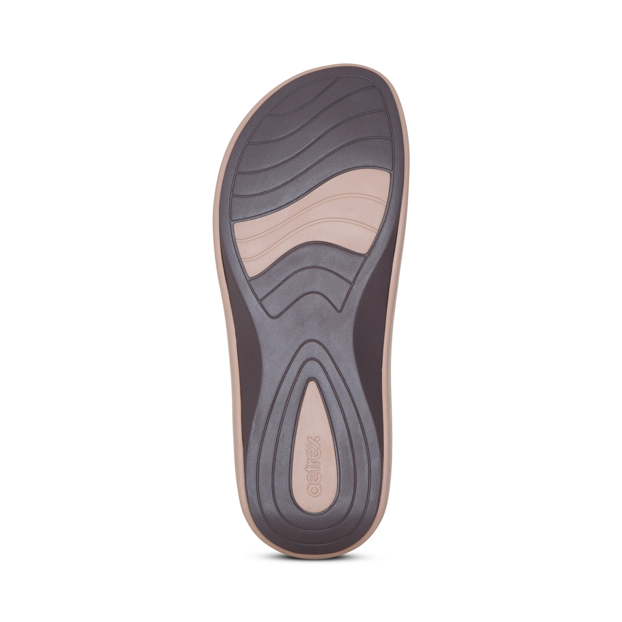 Dép xỏ ngón sức khỏe nữ Aetrex Maui Mocha - nâng vòm giảm đau gót , lòng bàn chân