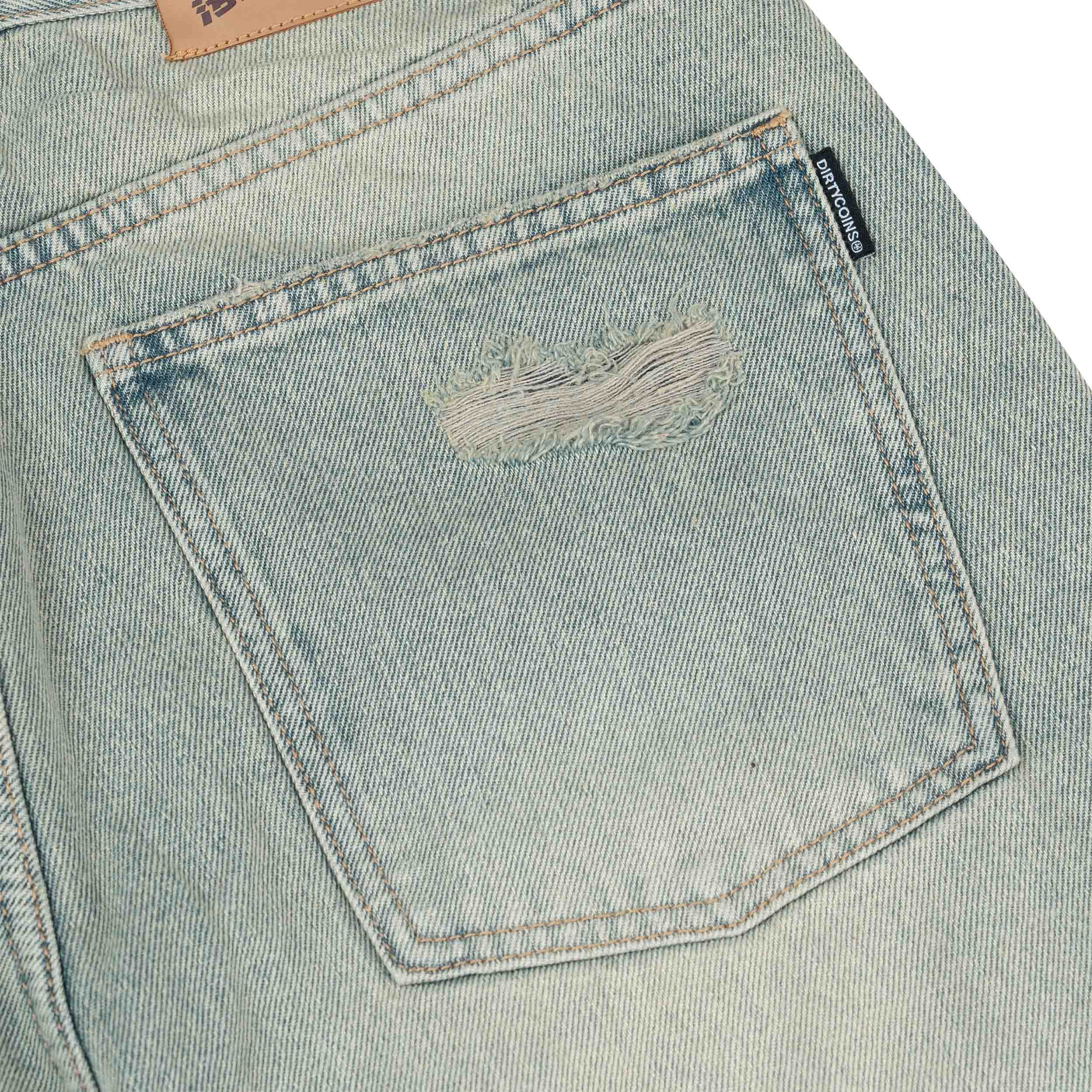 Quần DirtyCoins Denim Pants Baggy Destroy - Blue Wash