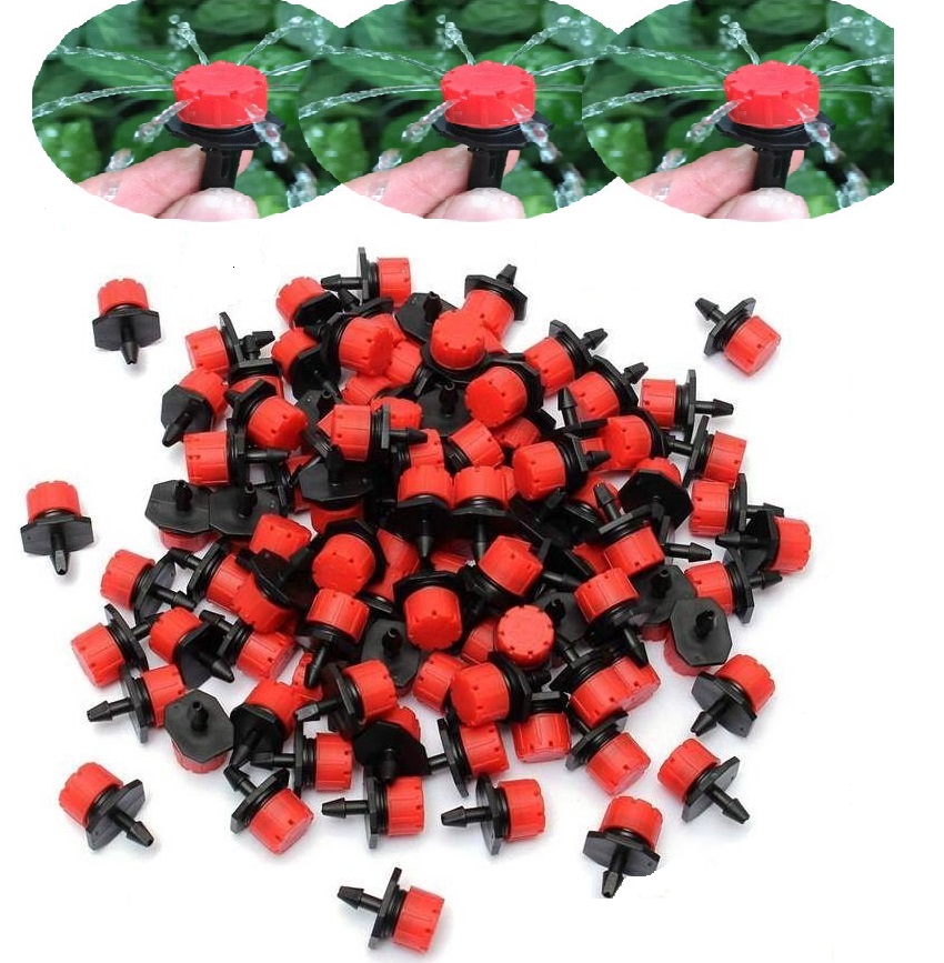 Bộ tưới 50 đầu phun 8 tia kết hợp đồng hồ pin