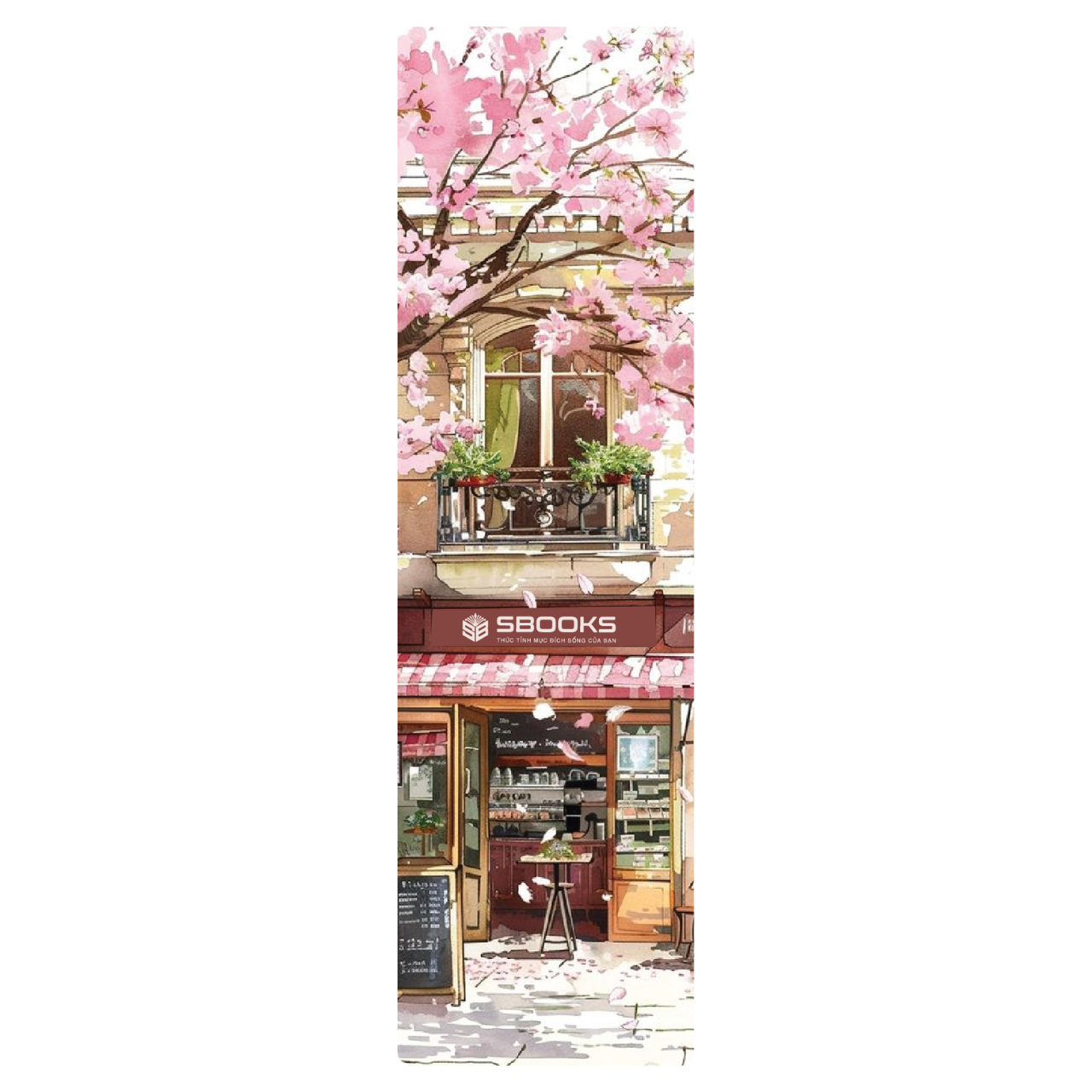 5 Cái Bookmark Kẹp Sách, Dấu Trang Hoạ Tiết Phong Cảnh Quán Cafe 4 Mùa - SBOOKS