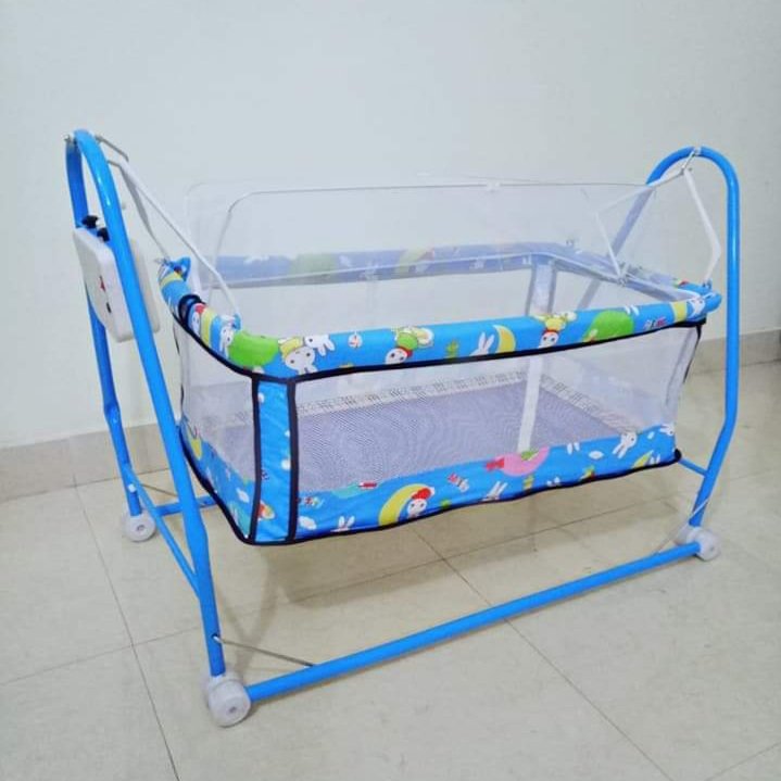 Nôi điện cho bé quang hưng 2 in 1