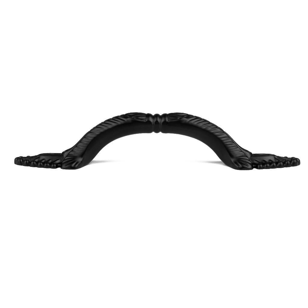 15.8 x 2.5cm Cabinet Door Drawer Bin Handle Pull Knob Hardware Black