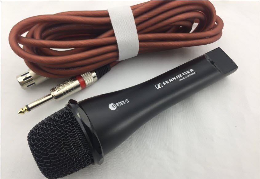 Micro có dây Sennheiser 838II-S - Thiết kế bắt mắt, sang trọng - Chất âm nhẹ, siêu sáng - Bắt âm nhạy, chống hú, chống nhiễu tốt - Dây dài 5m - Hàng nhập khẩu