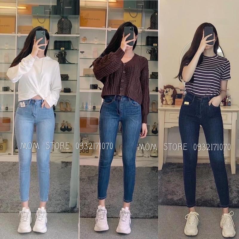 Quần Jeans Skinny 9 tấc trơn Kancan Xuất Xịn