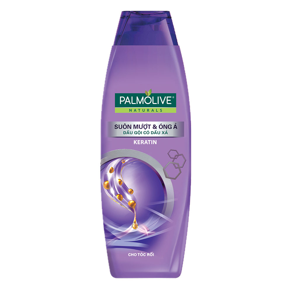 Bộ 5 chai dầu gội kèm dầu xả Palmolive Suôn Mượt Óng Ả từ Keratin 180ml/chai