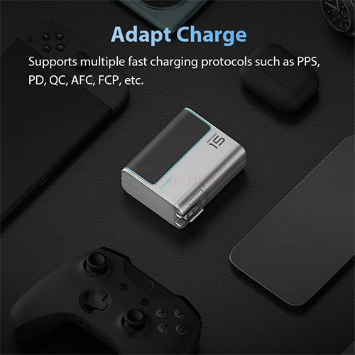 Combo cốc sạc Cuktech GaN 1USB 3Type-C 140W + Cáp USB Type-C to Type-C AD1404U - Hàng chính hãng