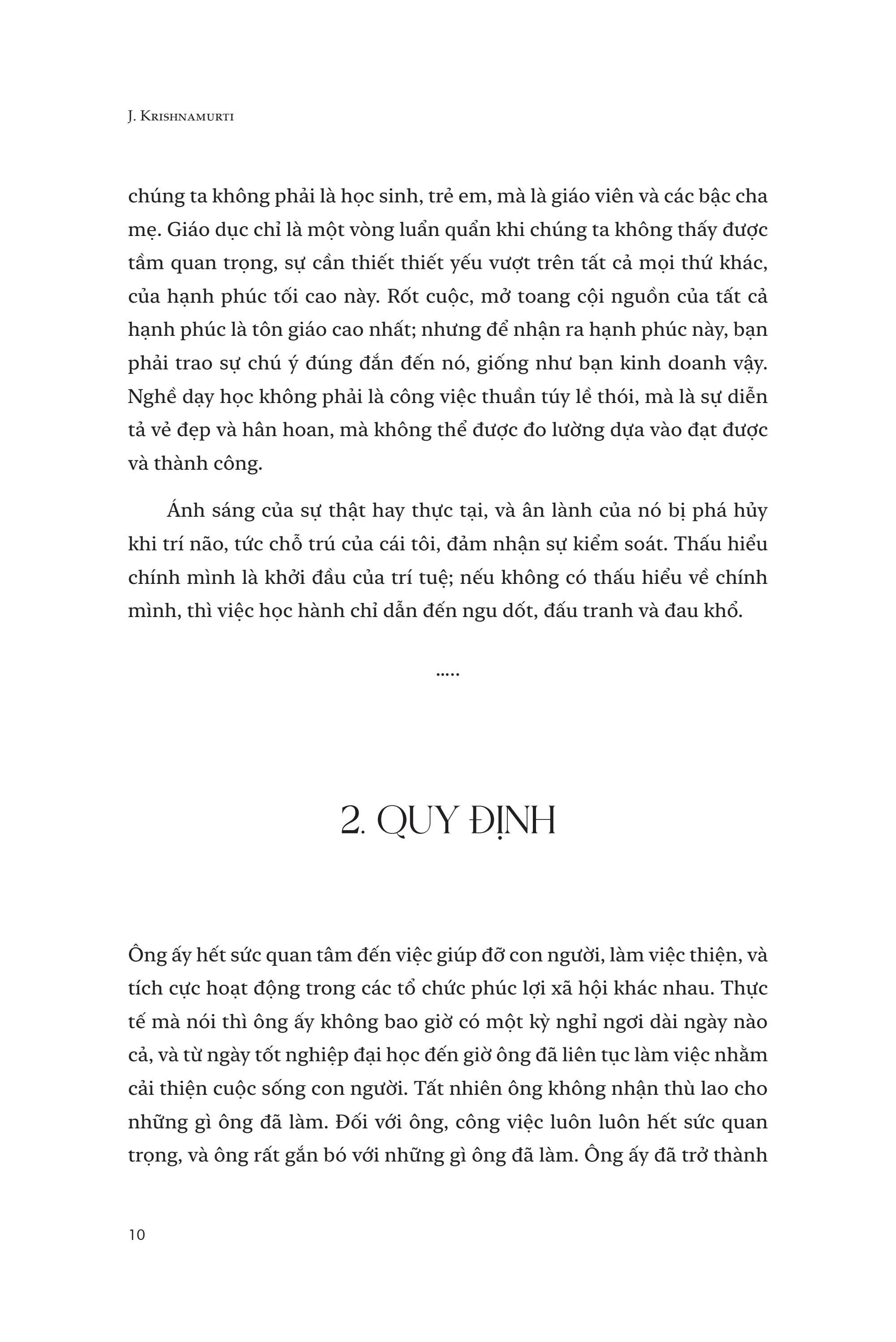 J.Krishnamurti Nói Về Đời Sống - Tập 2