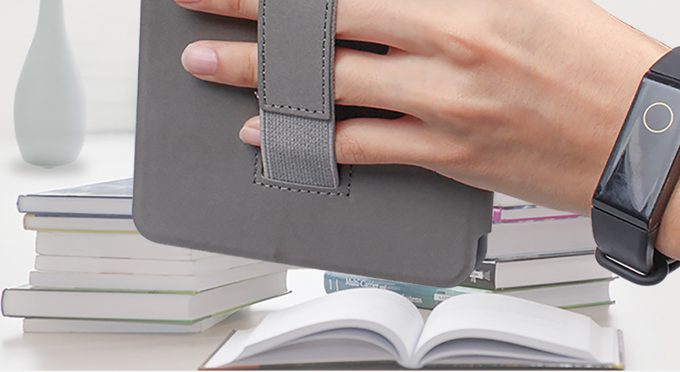 Bao Da Cover Cho Máy Đọc Sách Kindle Paperwhite Gen 5 11th 2021 Da Nhám Chống Vân Tay Có Quai Cầm