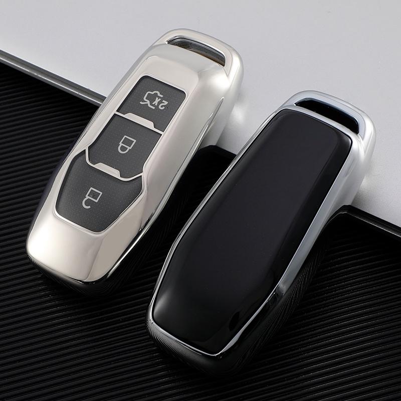 Vỏ bọc chìa khóa điều khiển từ xa bằng TPU cho Ford Mondeo 3 4 5 MK3 MK4 MK5 Focus 3 4 Ranger S C Max Explorer Fiesta