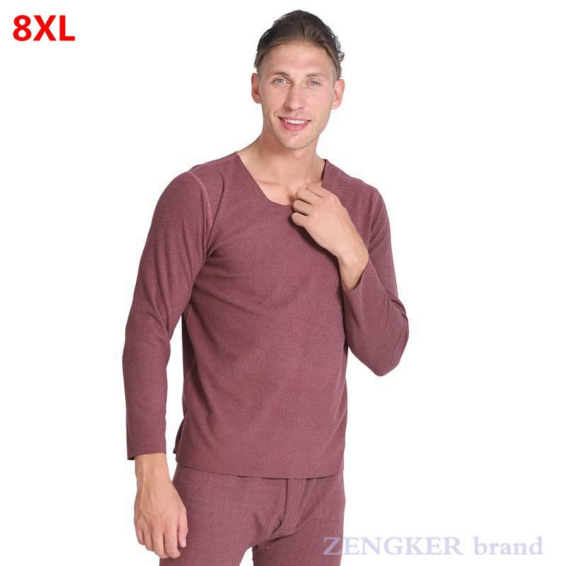 Mùa Đông Nhiệt Quần Lót Nam Plus Kích Thước Quần Lót Sinh Nhiệt Cao Cấp Kích Thước Lớn Chải Lụa Miếng Dán Ấm 8XL 7XL Nam Quần Lót