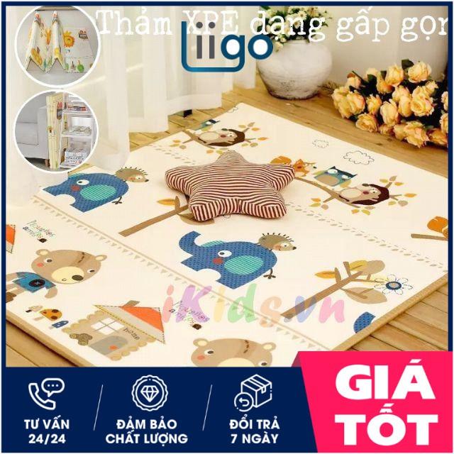 Thảm xốp hai mặt gấp gọn cho bé size 1m8x2m