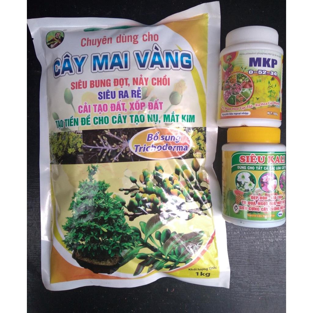 Bộ 3 phân bón giúp hoa Mai nở rộ - đẹp hoa - lâu tàn