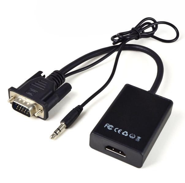 Cáp Chuyển Đổi Vga Sang Hdmi Có Audio Full Hd