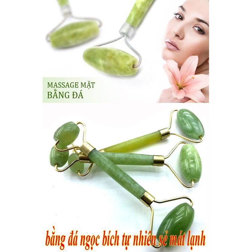 Cây Lăn massage 2 đầu bằng đá tự nhiên