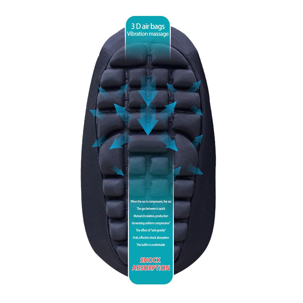 Universal Air Pad Motorcycle Seat Cushion Cover W/Air Pump 610 X 300 X 40mm