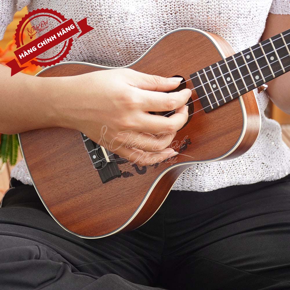  Đàn Ukulele Concert CHARD U-24CT, Gỗ Sapele, Âm thanh trong trẻo - Hàng Chính Hãng