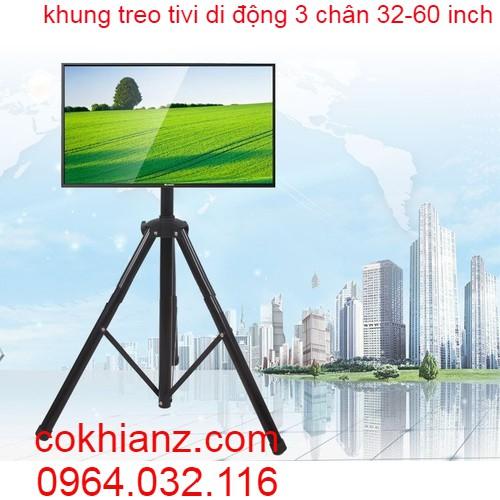 GIÁ TREO TIVI DI ĐỘNG CHÂN 3 CHÂN HÀNG SIÊU DÀY
