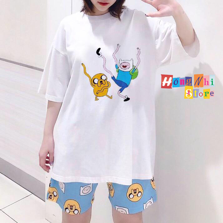 Quần Short Cartoon Unisex Hình Mặt Vàng - Quần Đùi Hoạt Hình Siêu Cute - MM