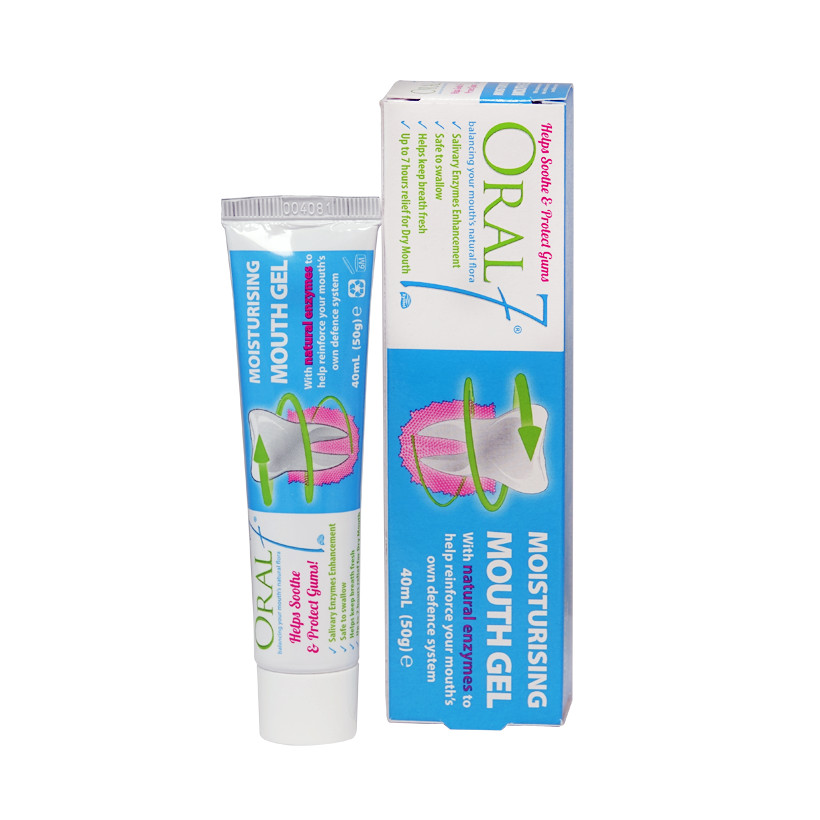 Gel bôi GIỮ ẨM MIỆNG ORAL7 Moisturising 40ml - Dành cho bệnh nhân hôi miệng do khô miệng, người dùng răng giả, người thở bằng miệng khi ngủ