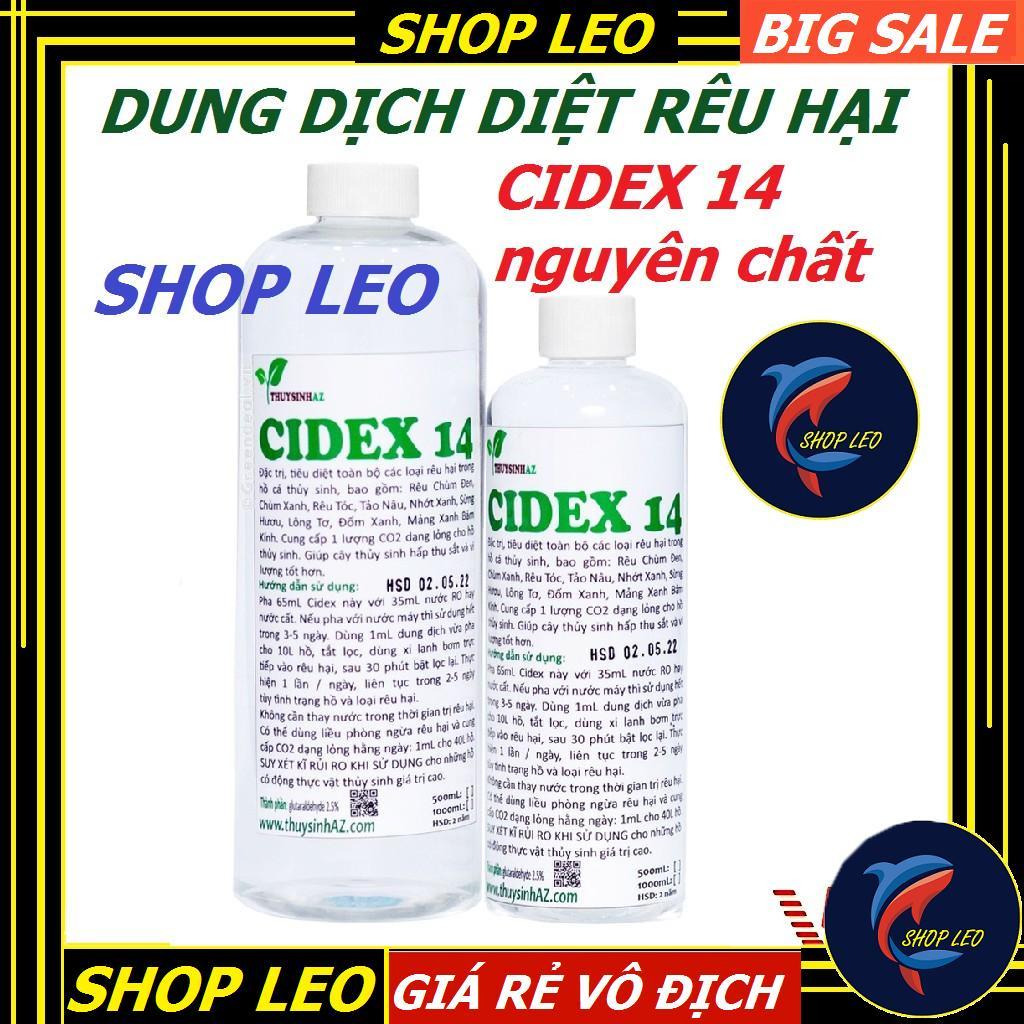 Dung dịch phòng trị rêu hại Cidex 14 nguyên chất - Diệt rêu hại hồ thủy sinh - Hồ cá cảnh
