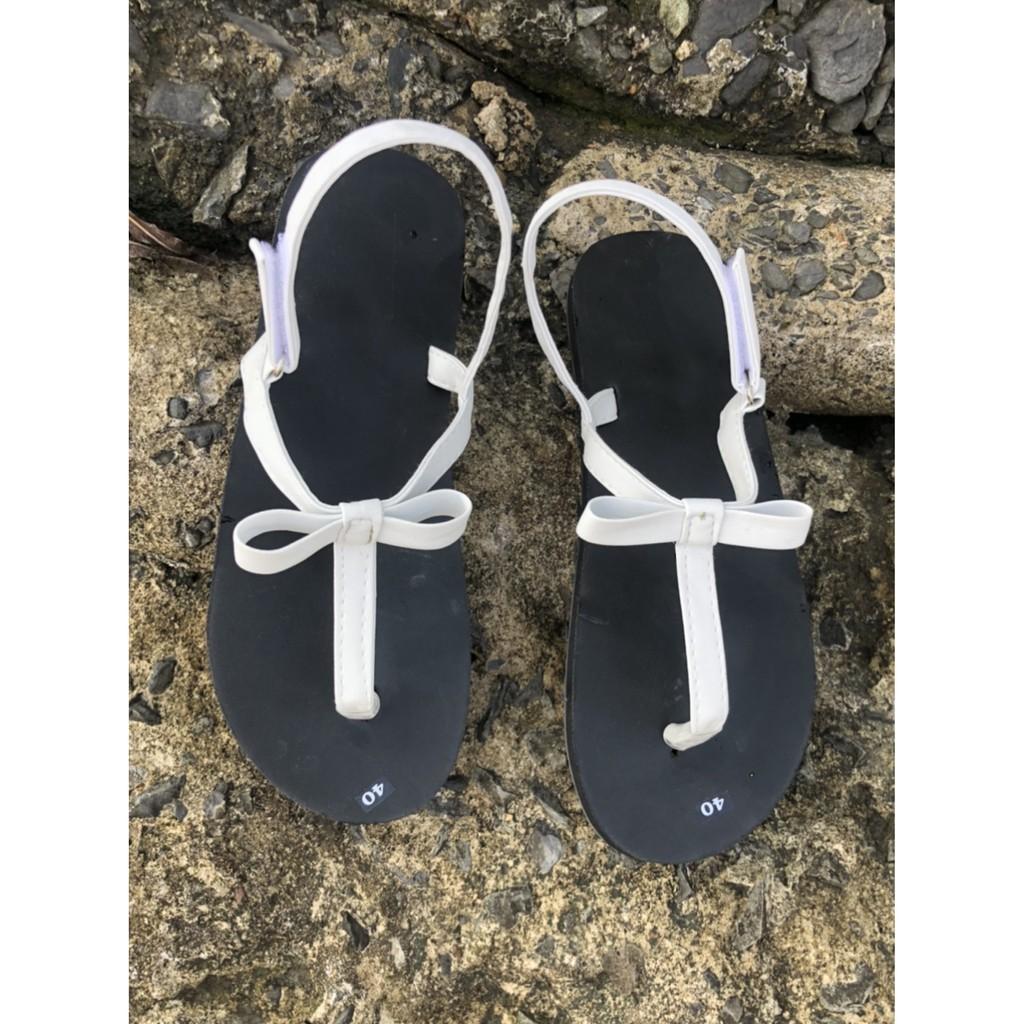 dép quai hậu nữ sandal đồng nai ( đế đen quai hậu trắng ) size từ 34 nữ đến 42 nữ có đủ màu đủ size có size em bé