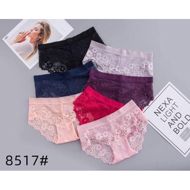 LỐ 10 QUẦN LÓT REN HOA 8517 SIÊU HOT