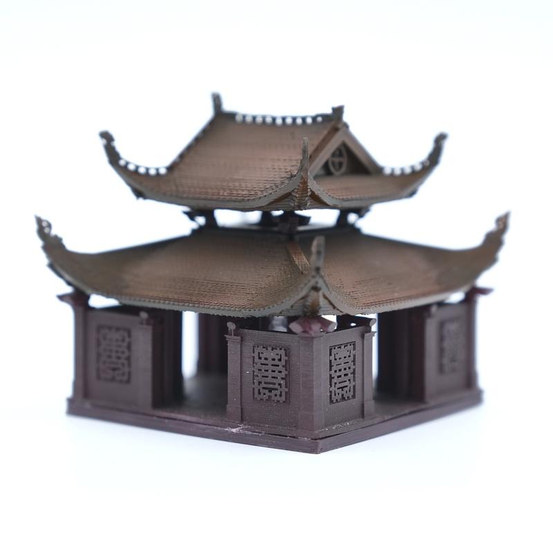 Mô hình tiểu cảnh THỦY ĐÌNH CHÙA THẦY - bán cạn - bể cá - hòn non bộ - terrarium - tinh xảo - chất lượng cao