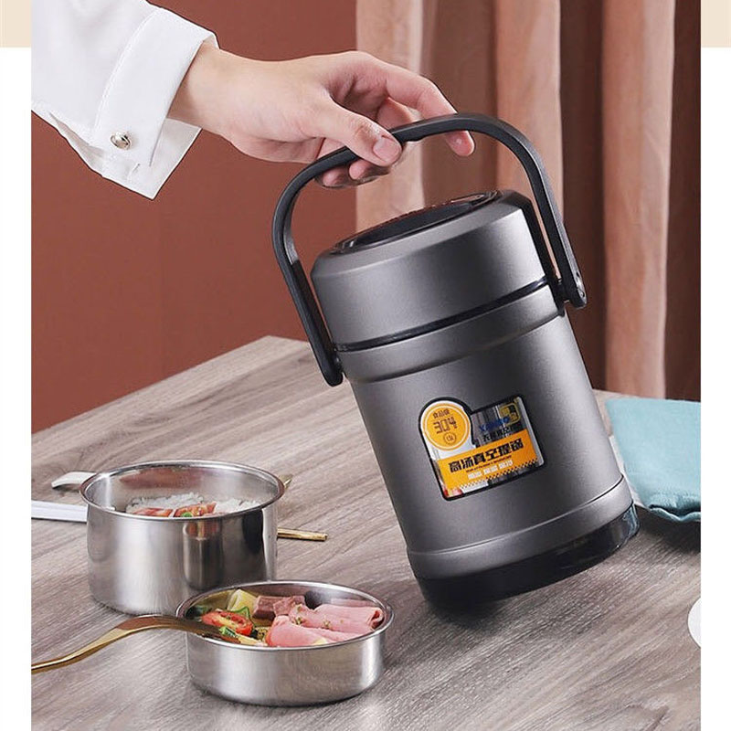 Cặp lồng đựng cơm cao cấp XanBo 3 ngăn giữ nhiệt, inox 304 không rỉ an toàn sức khỏe