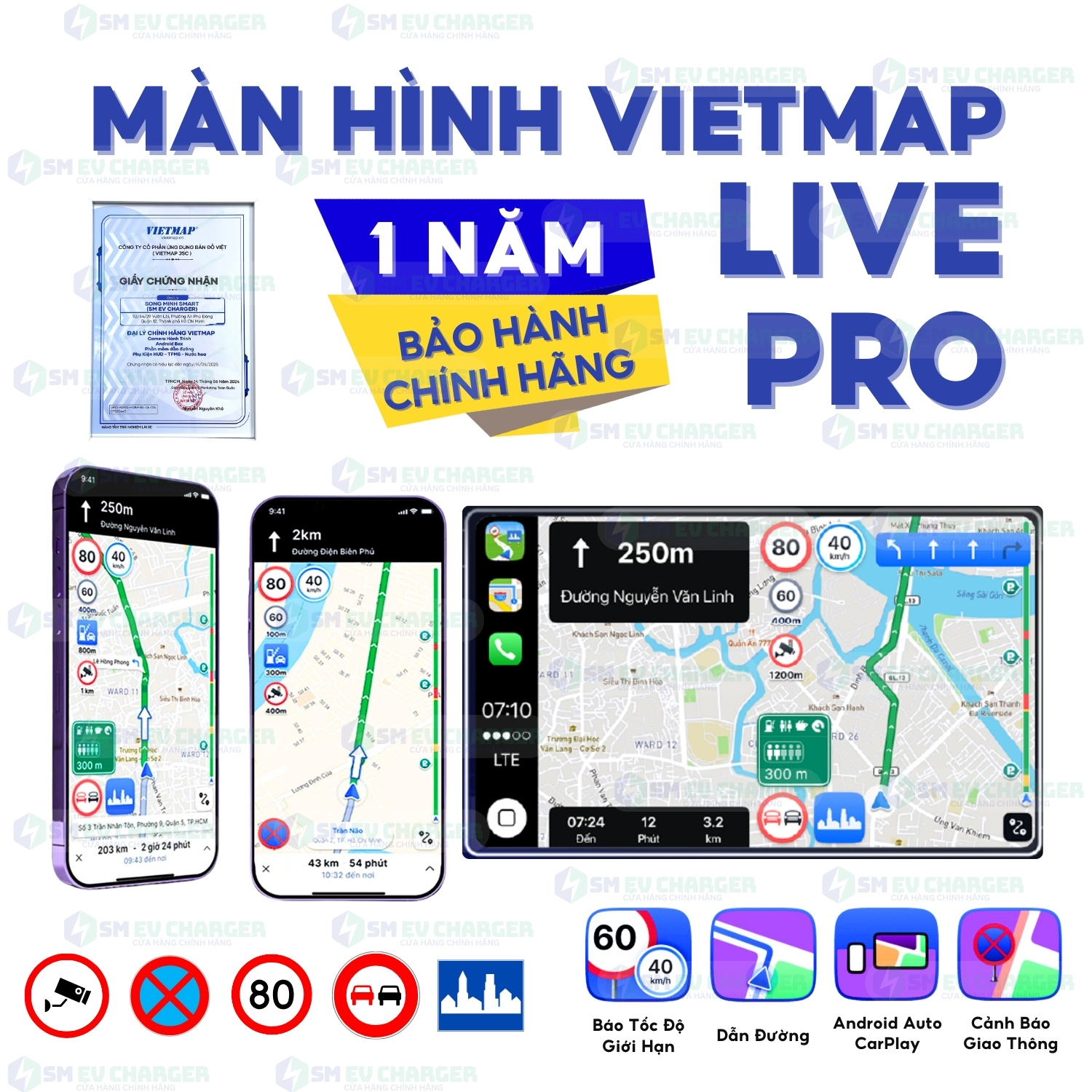 [Nhập mã TIKISMEV5] Ứng dụng Vietmap Live Pro 2 năm Chính hãng SMEV phân phối