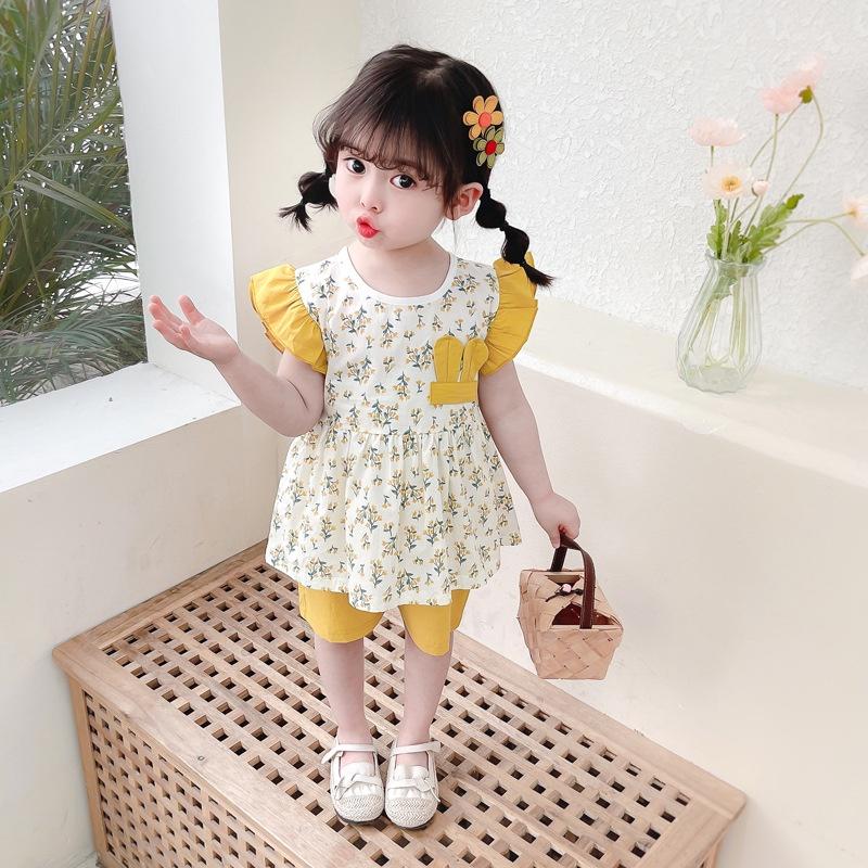 TA265 CheerKids - LFL001 A06 Bộ hoa nhí cánh tiên ngắn tay cho bé gái