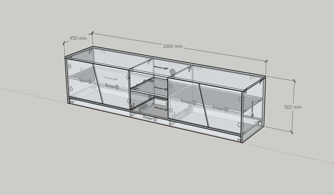 HAPPY FURNITURE , Kệ TV 4 cửa mở - DALEY , KTV_102 , 200cm x 45cm x 50cm DxRxC