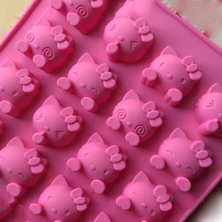 Khuôn silicon mèo kitty