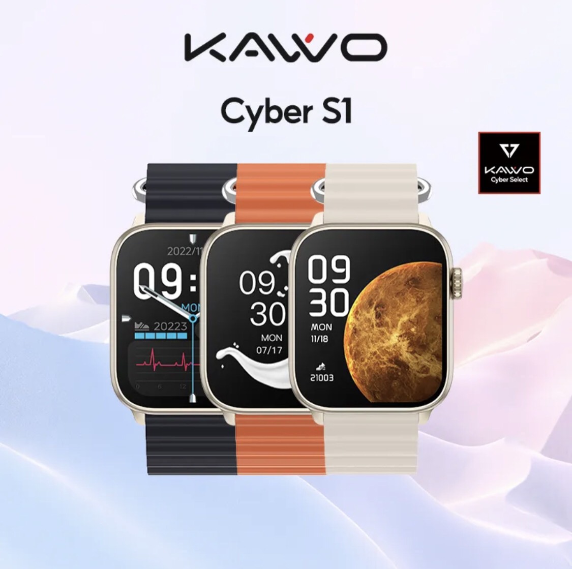 Đồng hồ thông minh KAVVO Cyber S1 | TFT HD 1.83 INCH | Chuẩn kháng nước 68| Bluetooth | 280mAh - Bảo hành 12 tháng