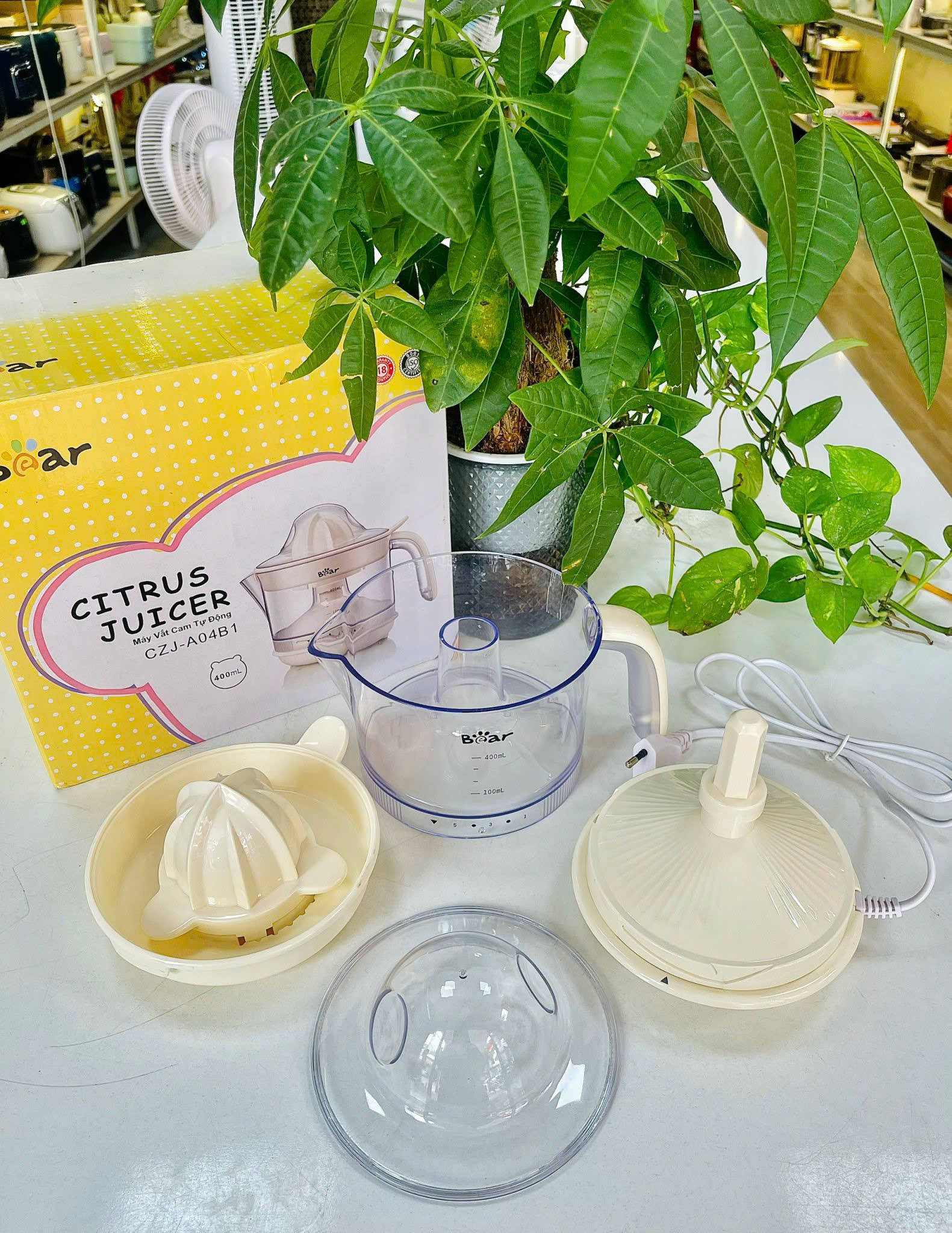[Hàng chính hãng] Máy Vắt Cam Tự Động Bear CZJ-A04B1 - dung tích lên đến 400ml