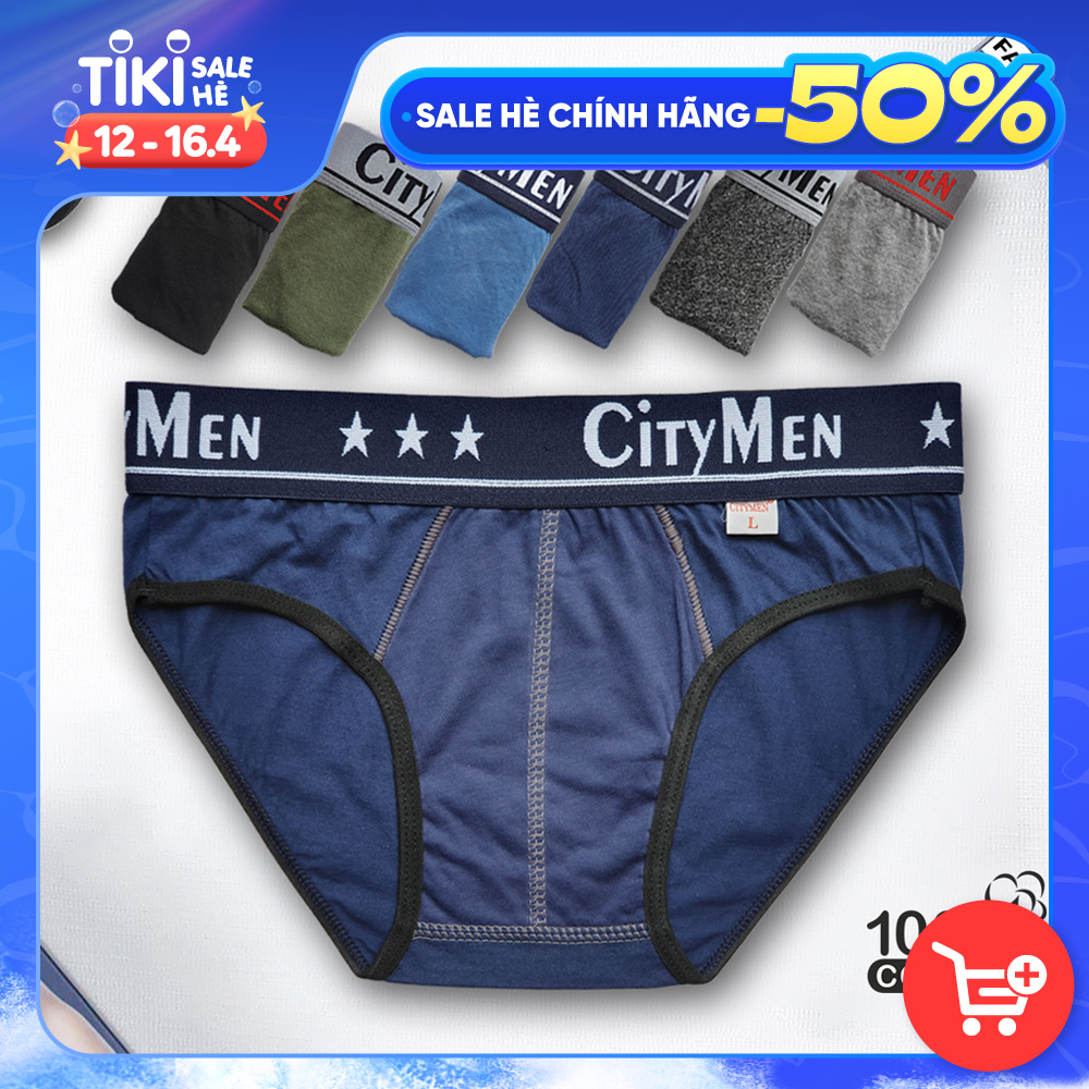 Quần Lót Nam tam giác vải cotton 2 chiều lưng CITYMEN, đồ lót - LMTK-CTM2C