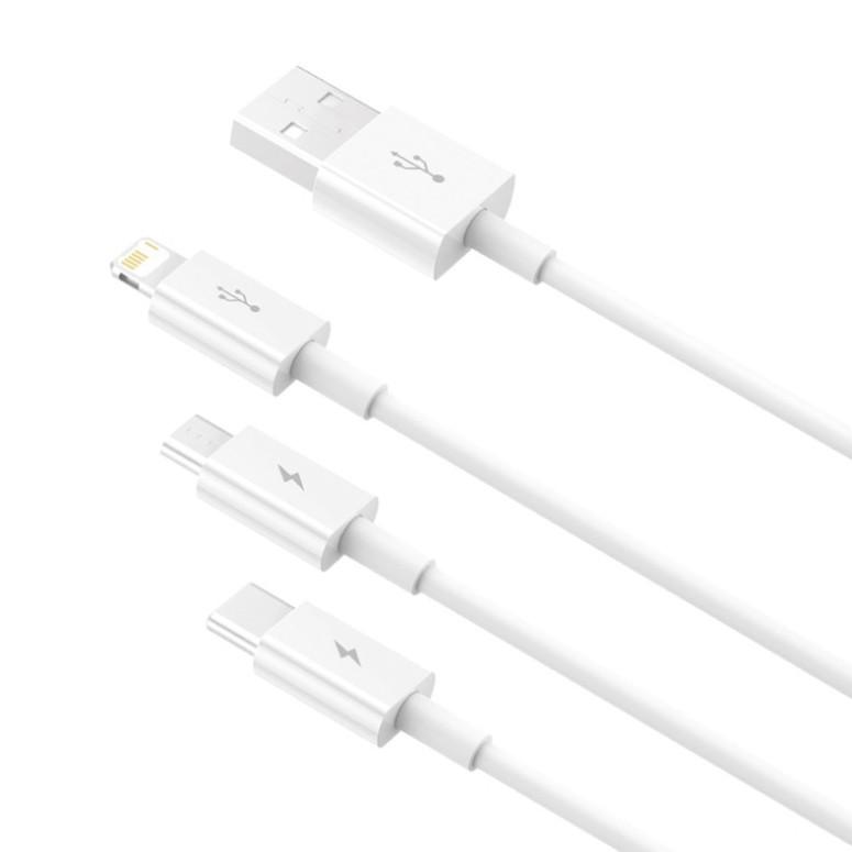 Cáp sạc đa năng Baseus Superior Series Fast Charging Data Cable USB to M+L+C 3.5A-Hàng chính hãng.