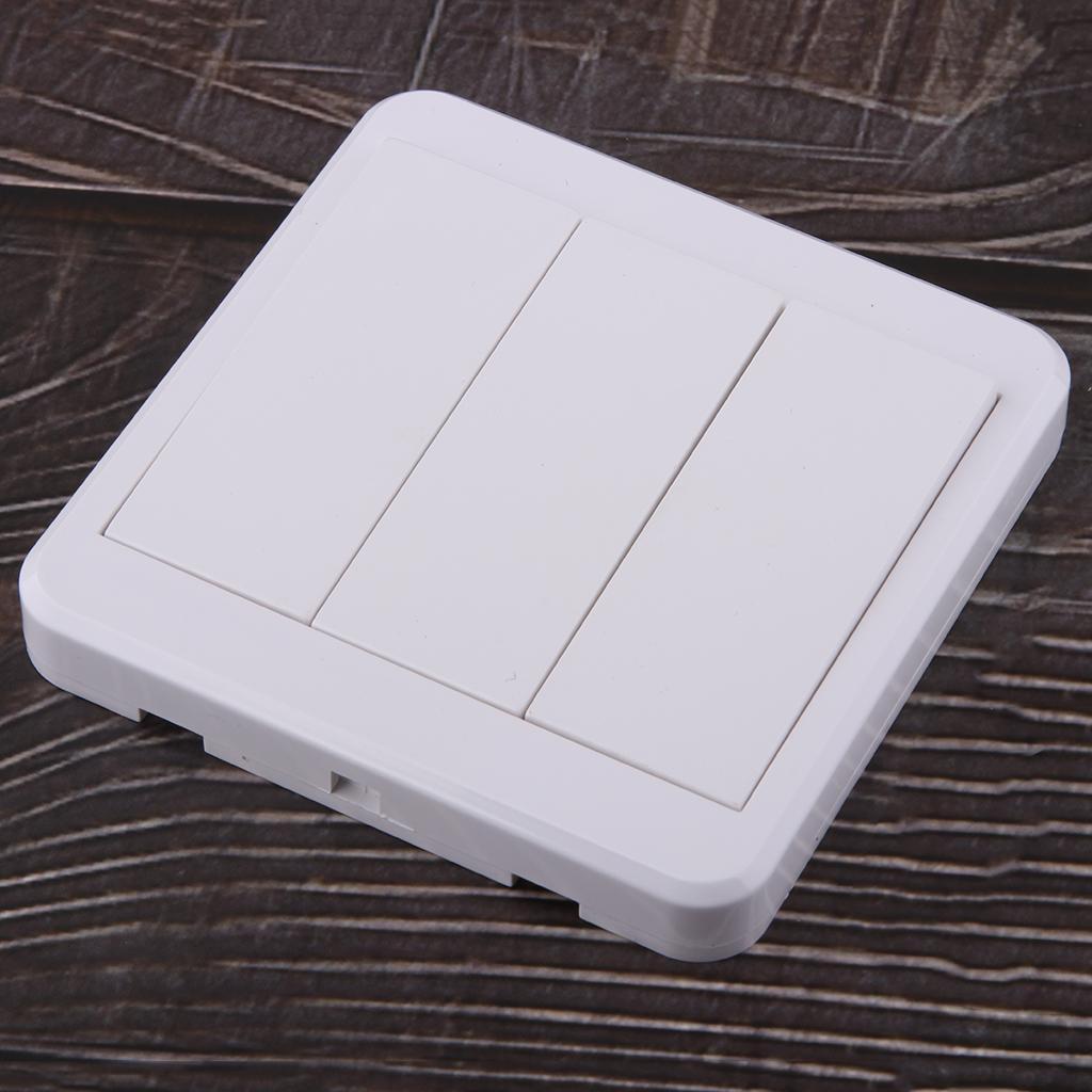 Lovoski Wireless Fireproofing Remote Control Light Switch Wall Panel 3 Way