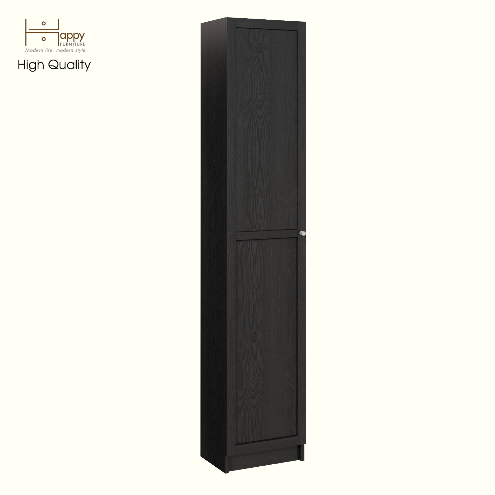 [Happy Home Furniture] CATY, Kệ sách 6 tầng 1 cửa mở, 40cm x 30cm x 202cm ( DxRxC), KSA_053