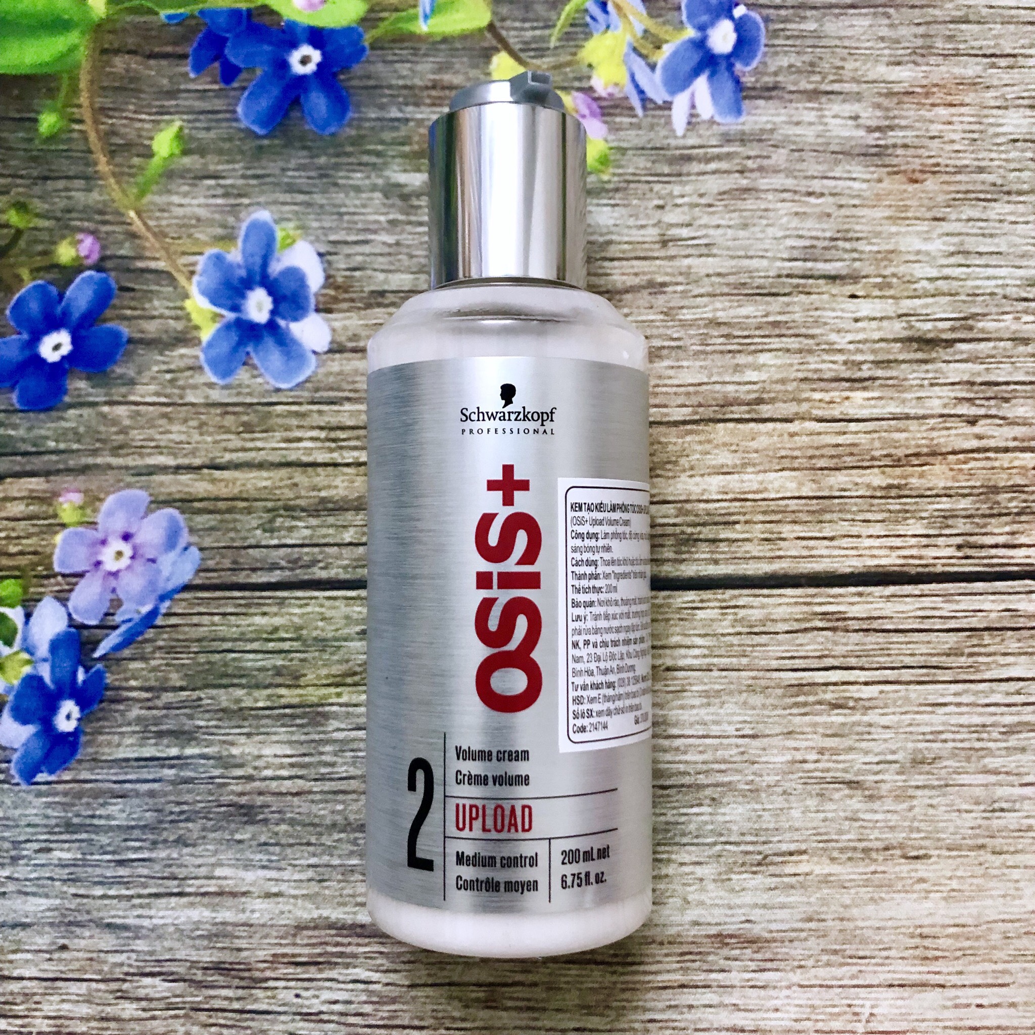 Kem làm phồng tóc Schwarzkopf OSIS+ 2 Upload Volume Cream 200ml